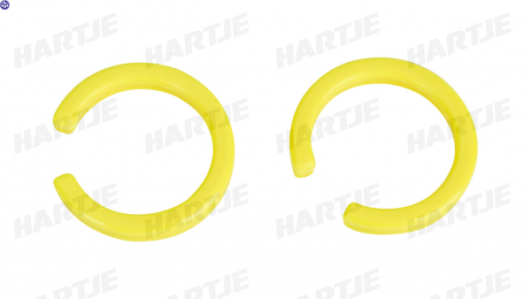TERN Pedalsicherheitsclip; verhindert das versehentliche Auslösen des Pedals aus der Halterung, gelb, paarweise, passend für MKS EZY Pedale