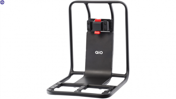 QIO V.R.-Transportgepäckträger &quot;Luk&quot; Front Rack, Ø 10mm Aluminiumrohr, zur Befestigung am Steuerrohr durch 4-Punkt Aufnahme (Abstand: 12cm), inkl.